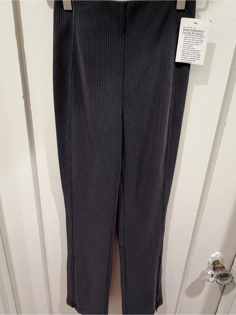 lululemon athletica Softstreme Ribbed Crop 25” size 2